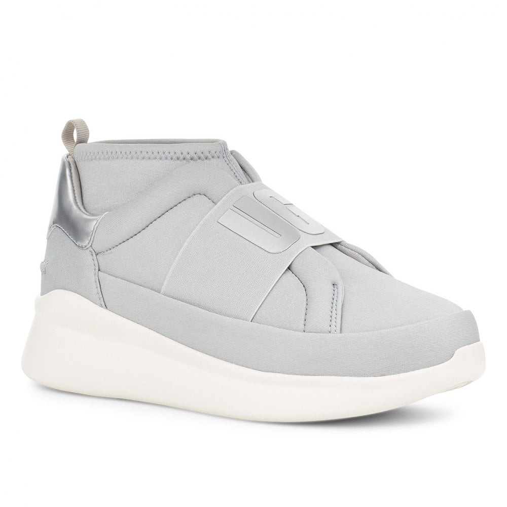 UGG Neutra Metalic Silver Slip On Trainers